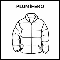 PLUMÍFERO - Pictograma (blanco y negro)