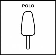 POLO (HELADO) - Pictograma (blanco y negro)