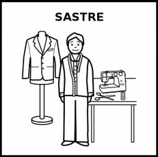 SASTRE - Pictograma (blanco y negro)