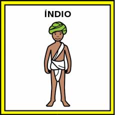 INDIO (DE LA INDIA) - Pictograma (color)