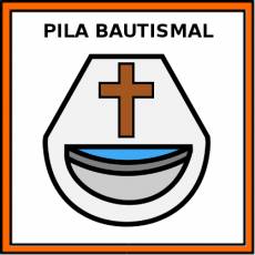 PILA BAUTISMAL - Pictograma (color)