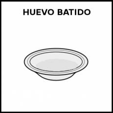 HUEVO BATIDO - Pictograma (blanco y negro)