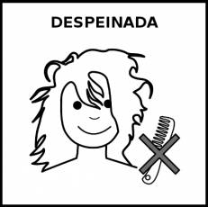 DESPEINADA - Pictograma (blanco y negro)