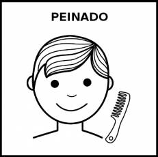 PEINADO - Pictograma (blanco y negro)