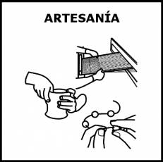 ARTESANÍA - Pictograma (blanco y negro)