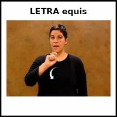 LETRA equis (MINÚSCULA) - Signo