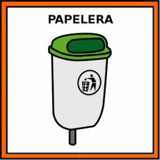 PAPELERA (EXTERIOR) - Pictograma (color)