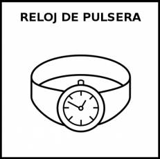 RELOJ DE PULSERA - Pictograma (blanco y negro)