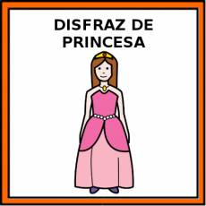 DISFRAZ DE PRINCESA - Pictograma (color)