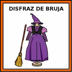 DISFRAZ DE BRUJA - Pictograma (color)