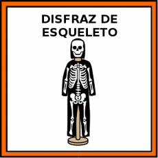 DISFRAZ DE ESQUELETO - Pictograma (color)