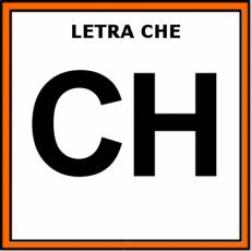 LETRA CHE (MAYÚSCULA) - Pictograma (color)
