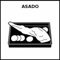 ASADO - Pictograma (blanco y negro)