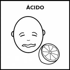 ÁCIDO - Pictograma (blanco y negro)
