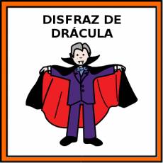 DISFRAZ DE DRÁCULA - Pictograma (color)