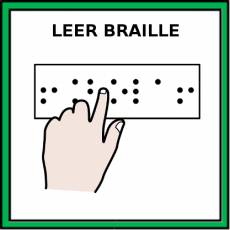 LEER BRAILLE - Pictograma (color)