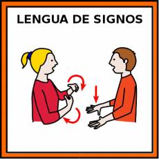 LENGUA DE SIGNOS - Pictograma (color)