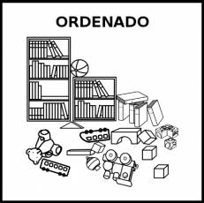 ORDENADO - Pictograma (blanco y negro)