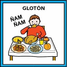 GLOTÓN - Pictograma (color)