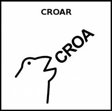 CROAR - Pictograma (blanco y negro)
