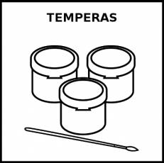 TEMPERAS - Pictograma (blanco y negro)