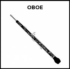 OBOE - Pictograma (blanco y negro)