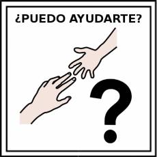 ¿PUEDO AYUDARTE? - Pictograma (color)