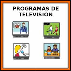 PROGRAMAS DE TELEVISIÓN - Pictograma (color)