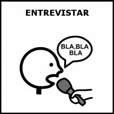 ENTREVISTAR - Pictograma (blanco y negro)