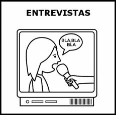 ENTREVISTAS - Pictograma (blanco y negro)