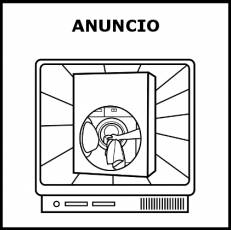 ANUNCIO - Pictograma (blanco y negro)