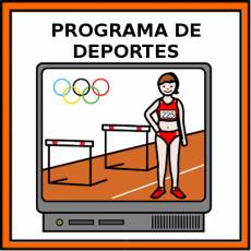 PROGRAMA DE DEPORTES - Pictograma (color)