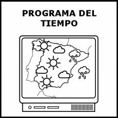 PROGRAMA DEL TIEMPO - Pictograma (blanco y negro)