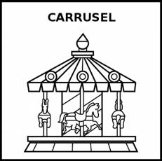 CARRUSEL - Pictograma (blanco y negro)