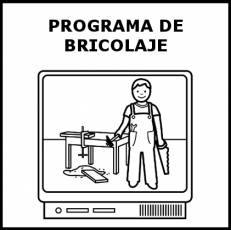 PROGRAMA DE BRICOLAJE - Pictograma (blanco y negro)