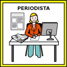PERIODISTA (MUJER) - Pictograma (color)