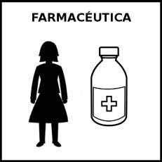FARMACÉUTICA - Pictograma (blanco y negro)