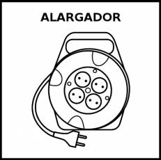 ALARGADOR - Pictograma (blanco y negro)