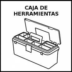 CAJA DE HERRAMIENTAS - Pictograma (blanco y negro)