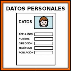 DATOS PERSONALES - Pictograma (color)