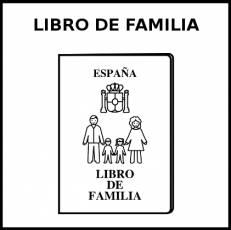 LIBRO DE FAMILIA - Pictograma (blanco y negro)