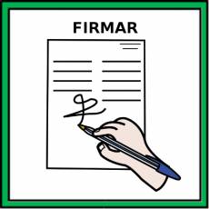 FIRMAR - Pictograma (color)