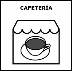 CAFETERÍA - Pictograma (blanco y negro)