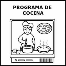 PROGRAMA DE COCINA - Pictograma (blanco y negro)