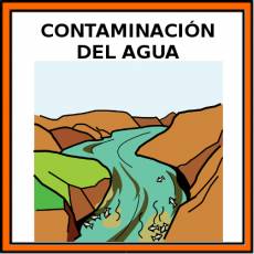 CONTAMINACIÓN DEL AGUA - Pictograma (color)