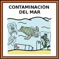 CONTAMINACIÓN DEL MAR - Pictograma (color)