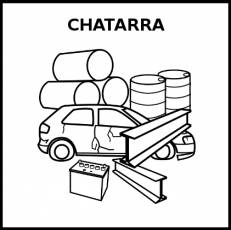CHATARRA - Pictograma (blanco y negro)