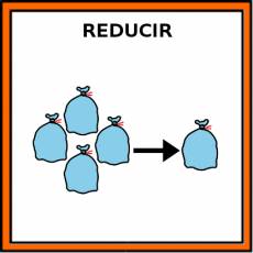 REDUCIR (RESIDUOS) - Pictograma (color)