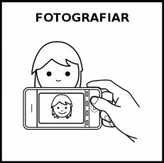 FOTOGRAFIAR - Pictograma (blanco y negro)