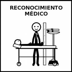 RECONOCIMIENTO MÉDICO - Pictograma (blanco y negro)